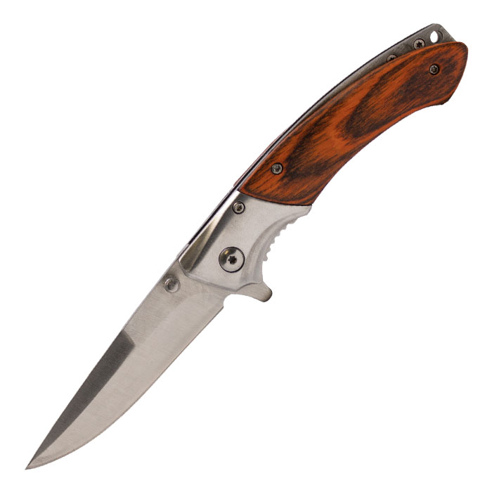 Wooden Handle Razor Tactical Survival Knife