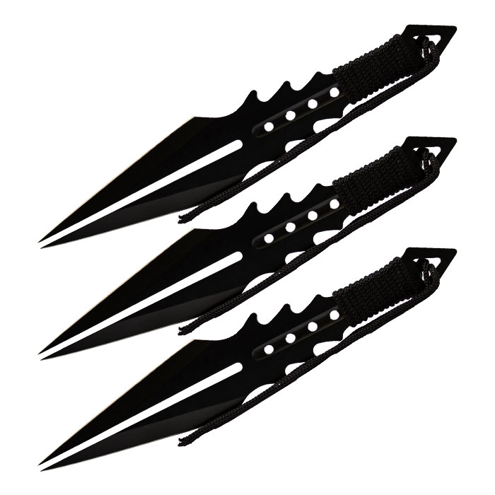 Black Throwing Knife Set Of 3