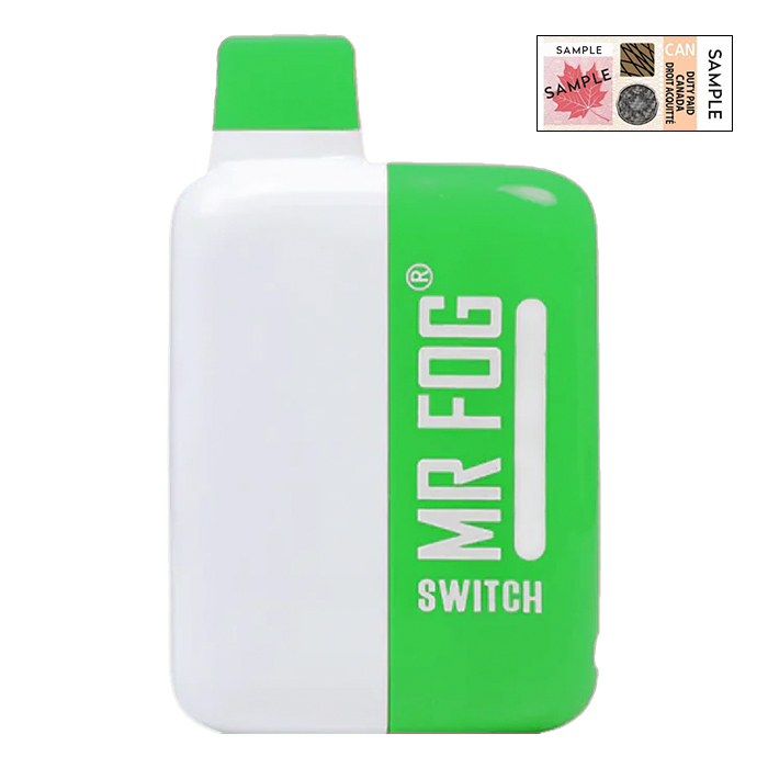 (Stamped) Kiwi Passion Fruit Guava 5500 Puffs Mr. Fog Switch Disposable Vape Ct-10