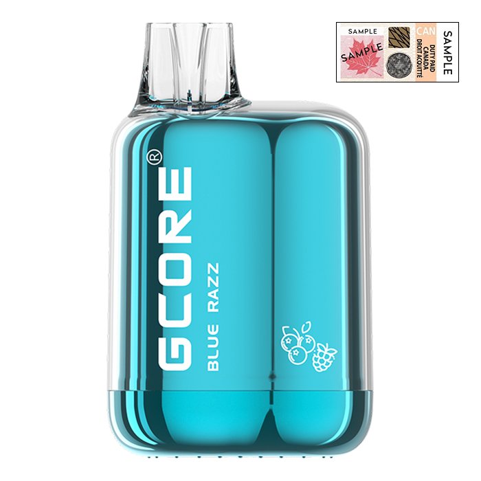 (Stamped) Blue Razz Box Mod 7000 Puffs Disposable Vape by G Core Ct 10