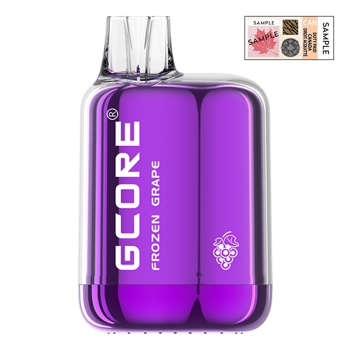 (Stamped) Frozen Grape Box Mod 7000 Puffs Disposable Vape by G Core Ct 10