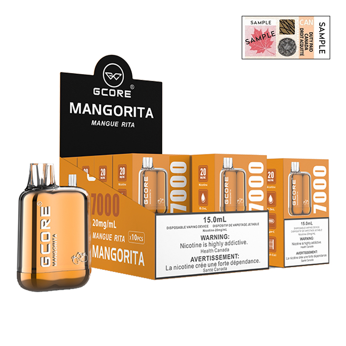 (Stamped) Mangorita Box Mod 7000 Puffs Disposable Vape by G Core Ct 10