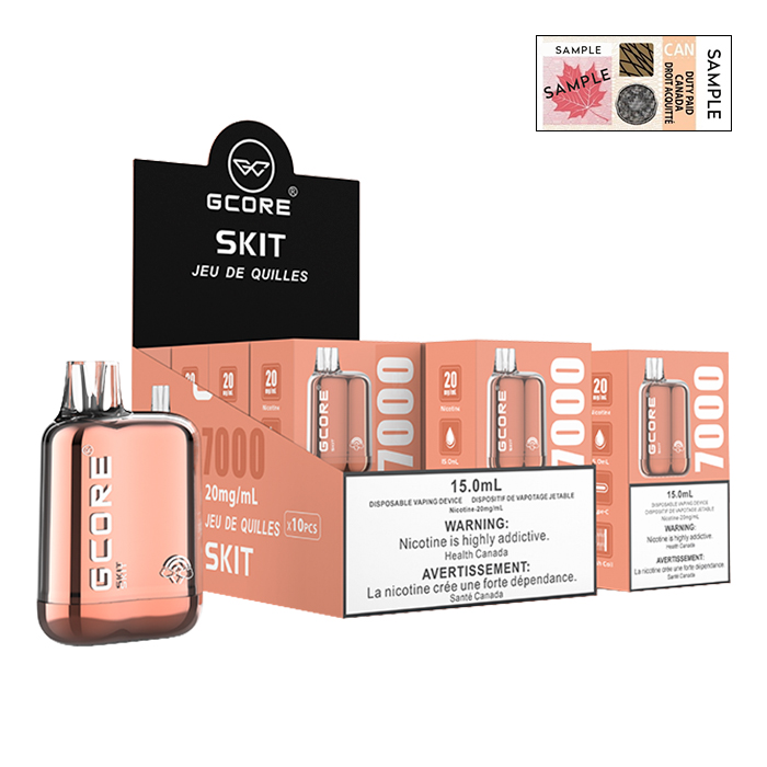 (Stamped) Skit Box Mod 7000 Puffs Disposable Vape by G Core Ct 10