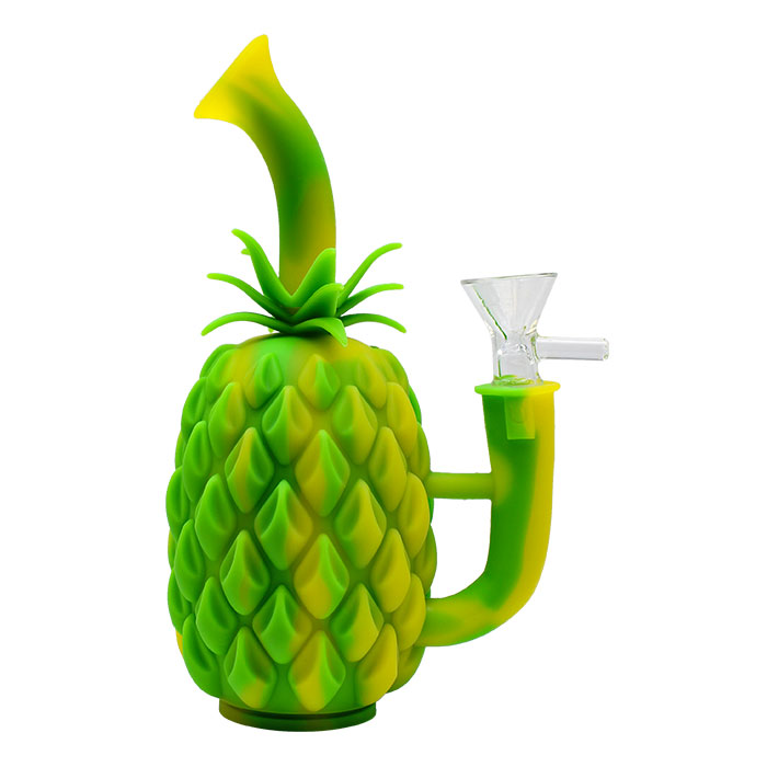 Mix Color Silicone Pineapple Bong 7 Inches
