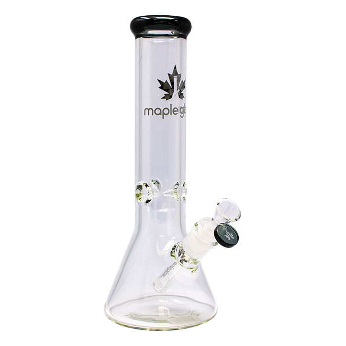 Maple Glass Grey Ice Catcher 12 Inches Glass Bong