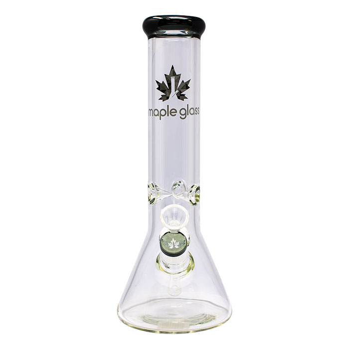 Maple Glass Grey Ice Catcher 12 Inches Glass Bong