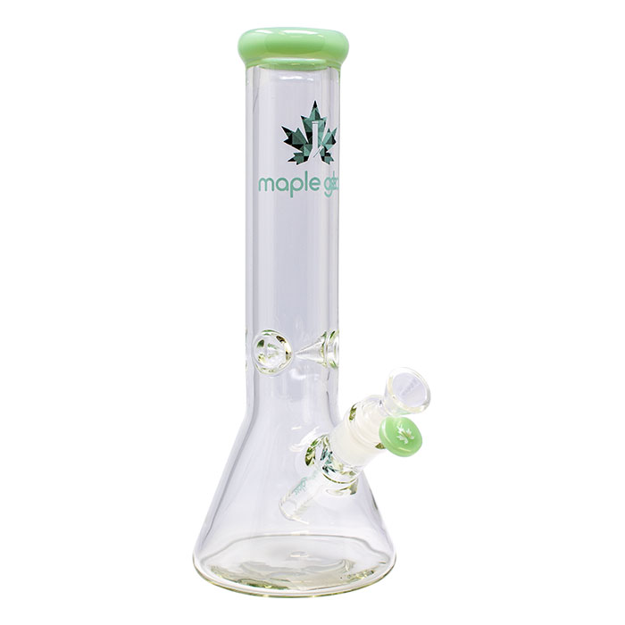 Maple Glass Sea Green Ice Catcher 12 Inches Glass Bong