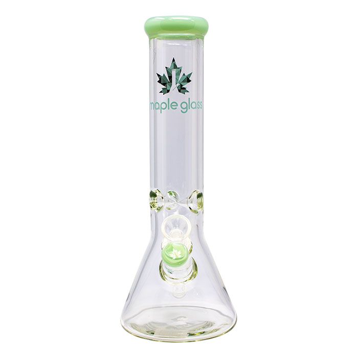 Maple Glass Sea Green Ice Catcher 12 Inches Glass Bong