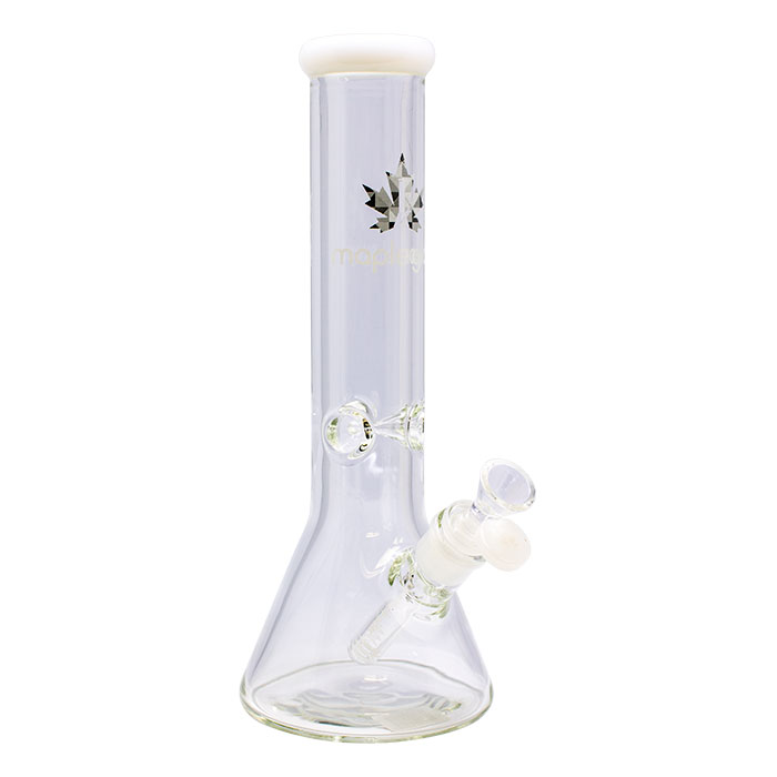 Maple Glass White Ice Catcher 12 Inches Glass Bong