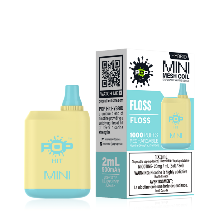 Bc Compliance - (Stamped) Floss Mini Pop Hybrid Box 1000 Puffs Disposable Vape Ct 10