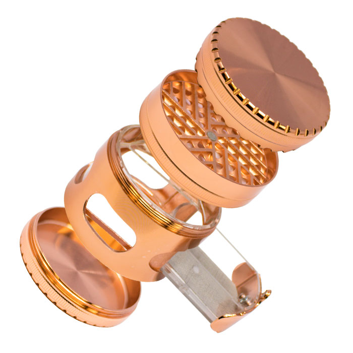 Rose Gold Four Stage 63mm Aluminum Grinder