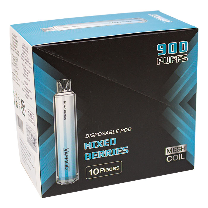 BC Compliance - Mixed Berries Quickie 900 Puffs Vape By Vapmod Ct 10