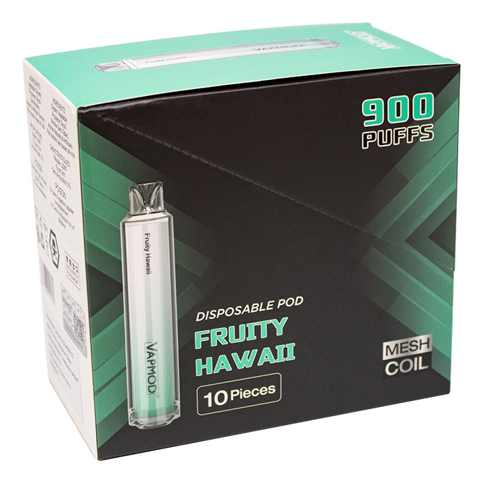BC Compliance - Fruity Hawaii Quickie 900 Puffs Vape By Vapmod Ct 10