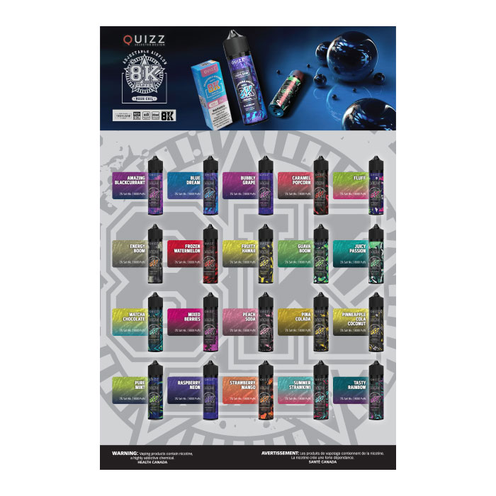 8000 Puffs Disposable Vape Poster