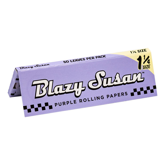 Blazy Susan Purple 1.25 Rolling Paper Display of 50
