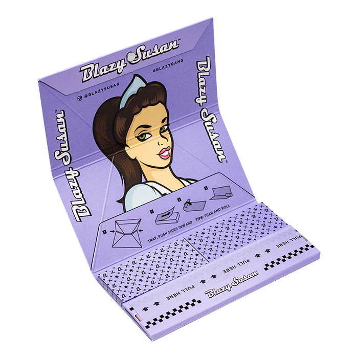 Blazy Susan Purple Deluxe Kit Of King Size Papers, Tips And Tray