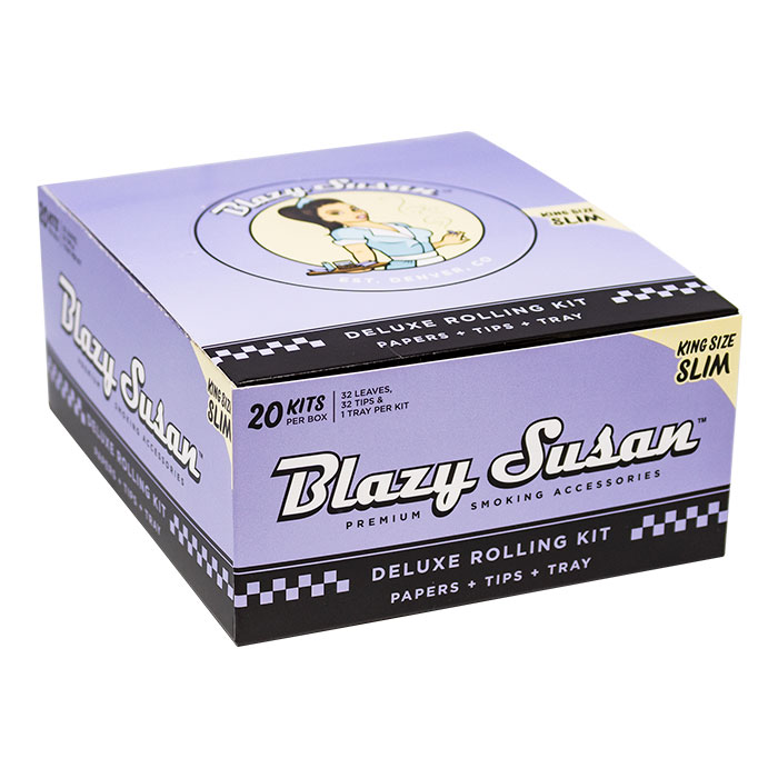 Blazy Susan Purple Deluxe Kit Of King Size Papers, Tips And Tray