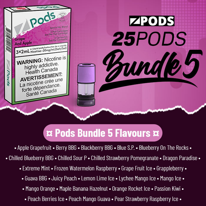 (Stamped) Z Pods Kit of 25 Different Flavours