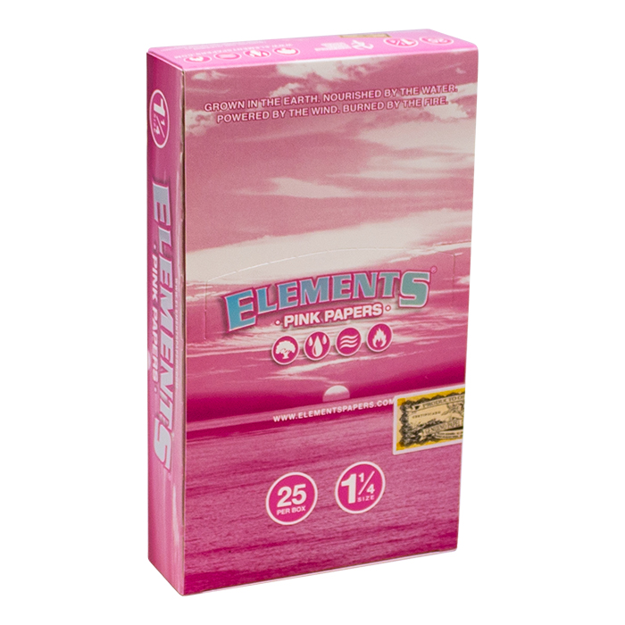 Elements Pink 1.25 Rolling Paper Ct 25