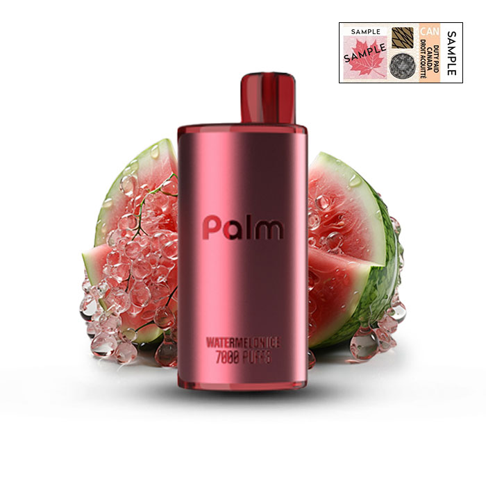 Watermelon Ice Pop Palm 7000 Puffs Disposable Vape Ct Of 5