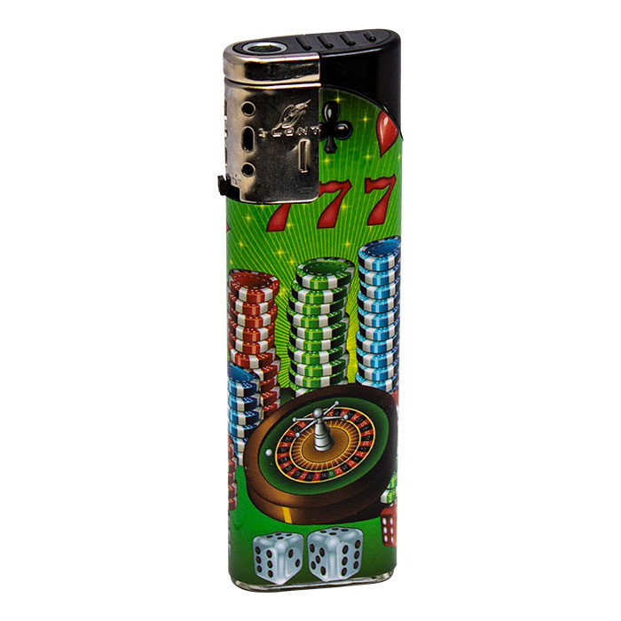 Duco Slant Jet Torch Deluxe Casino Series Lighter Display Of 50