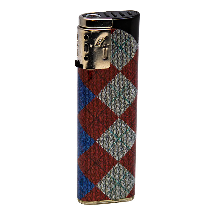 Duco Slant Jet Torch Deluxe Checker Series Lighter Display Of 50