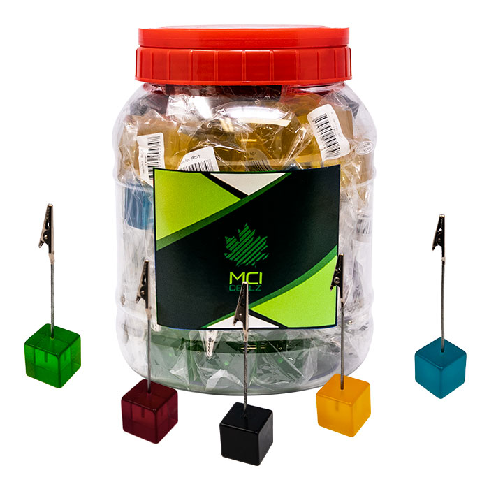 Assorted Square Roach Clips Jar of 50