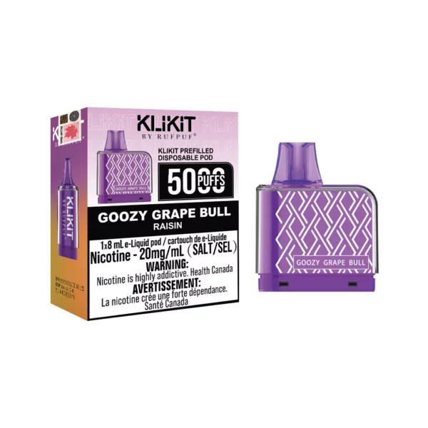 Goozy Grape Bull G Core Rufpuf Klikit 5000 Puffs Pod Ct 5