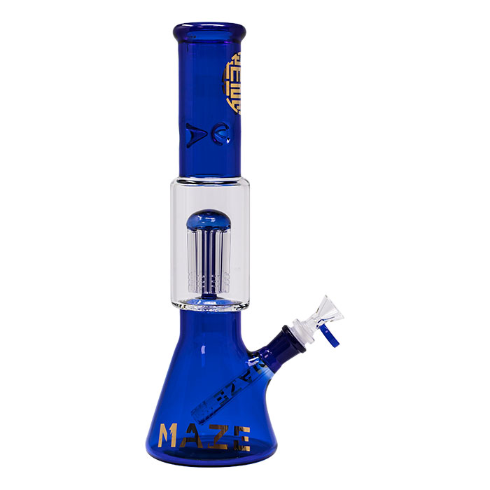 Blue Lost In The Wild Series 12-14 Inches Maze Glass Bong