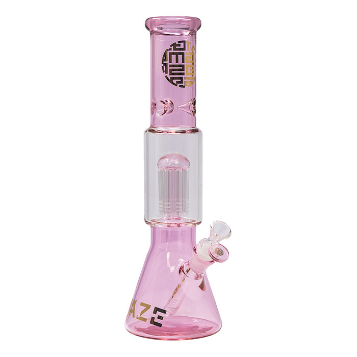 Pink Lost In The Wild Series 12-14 Inches Maze Glass Bong