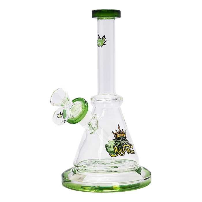 Royal Weed 8 Inches Ganjavibes Green Glass Bong From Stay High Series