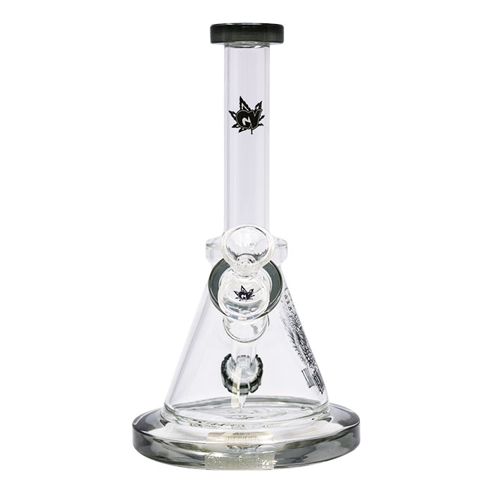 Rock & Roll 8 Inches Ganjavibes Grey Glass Bong From Stay High Series