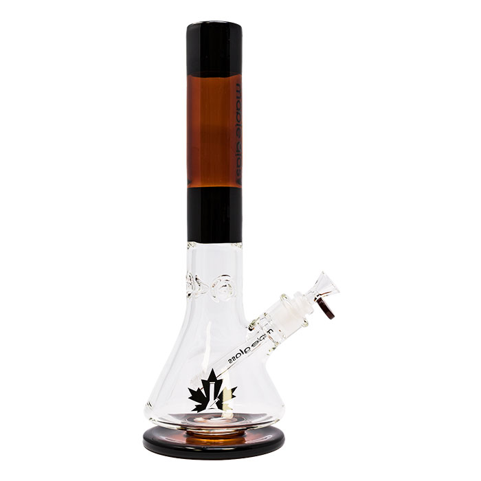 The Okanagan Series Amber 14-15 Inches Maple Glass Bong