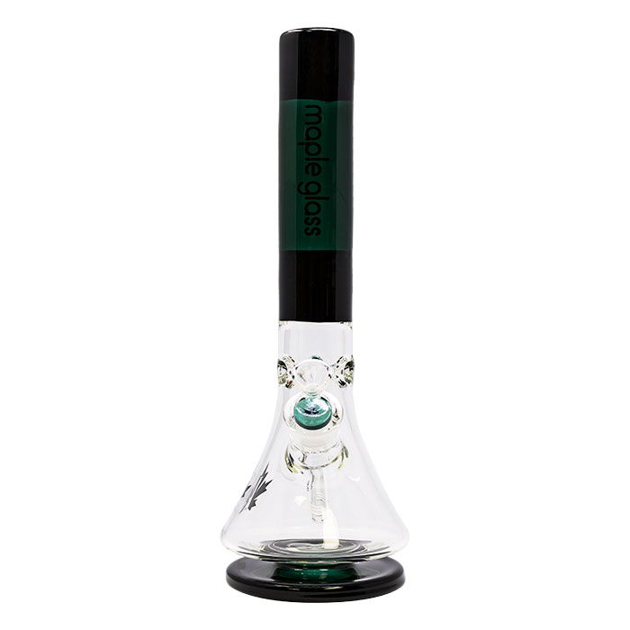 The Okanagan Series Teal 14-15 Inches Maple Glass Bong
