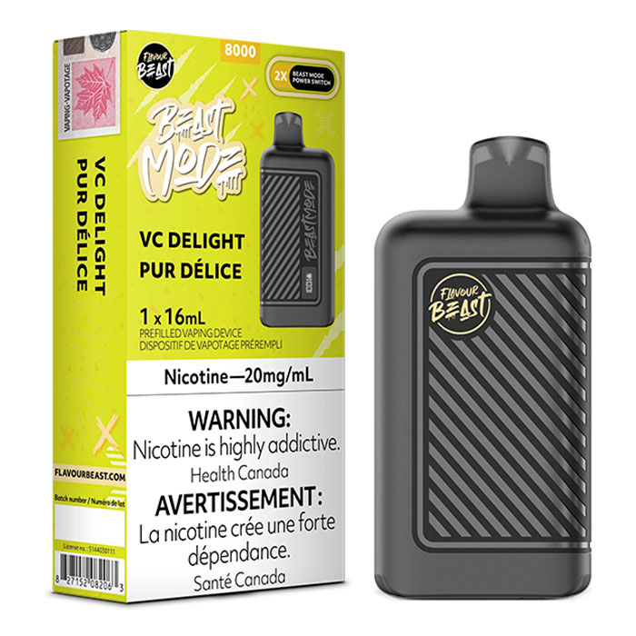 (Stamped) Vc Delight Flavour Beast Mode 8000 Puffs Disposable Vape Ct 5