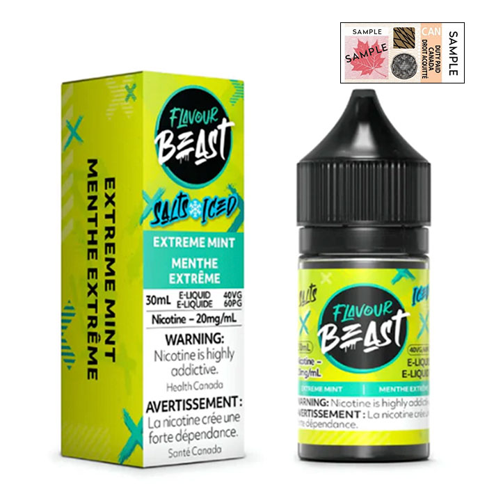 Extreme Mint Iced 20mg-mL Flavour Beast 30mL E-Juice