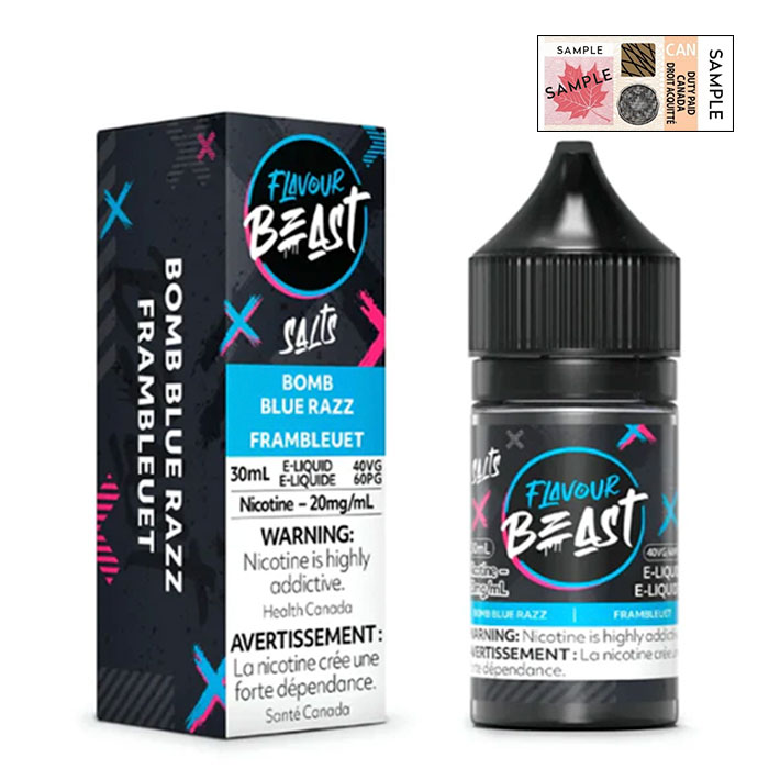 Bomb Blue Razz 20mg-mL Flavour Beast 30mL E-Juice
