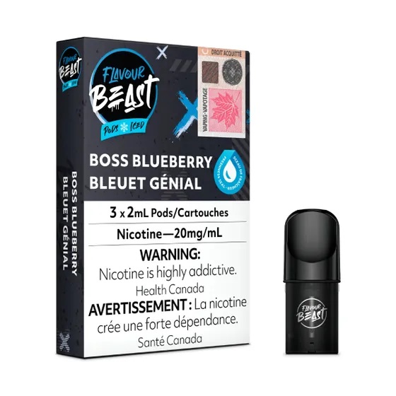 (Stamped) Boss Blueberry Flavour Beast Pods Ct 5