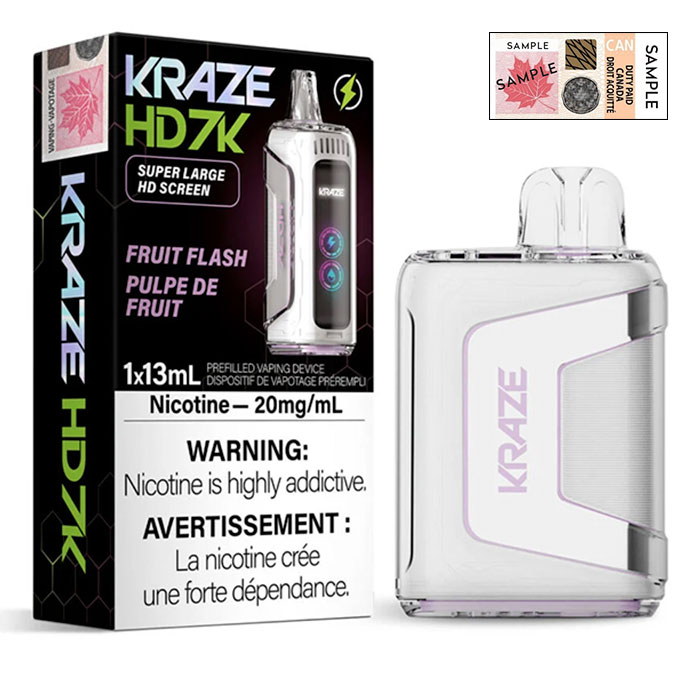 Fruit Flash Kraze HD 7000 Puffs Disposable Vape Ct 5
