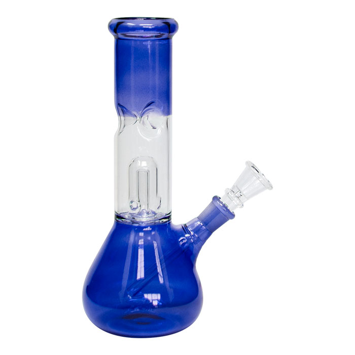 Blue Bell Percolator Glass Bong 8 Inches