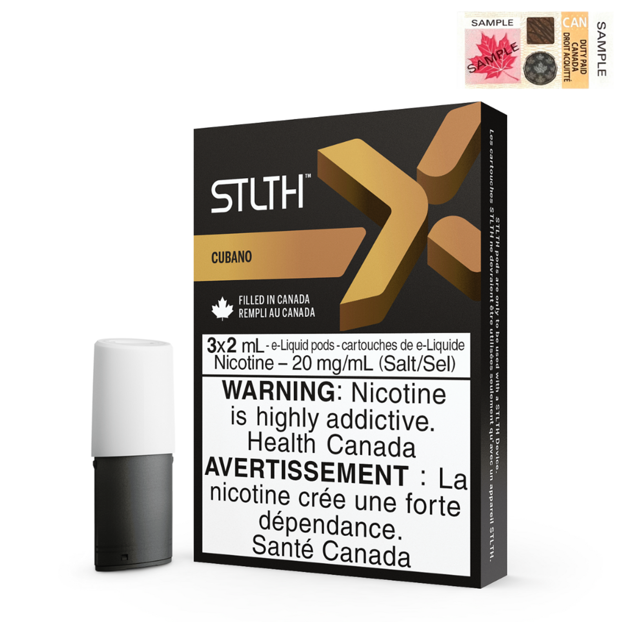 Cuban Tobacco (Stamped) STLTH X Pods Pack of 3 - B.C. Compliance
