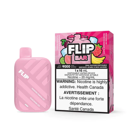 Flip Bar Passion Punch Ice & Razz Nana Ice 9000 Puffs Disposable Vape Ct 5