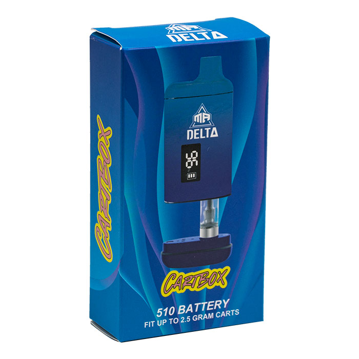 Blue Digital Mr Delta 510 Battery Cartbox 2.0 Fits Upto 2 Gram Carts Ct 6