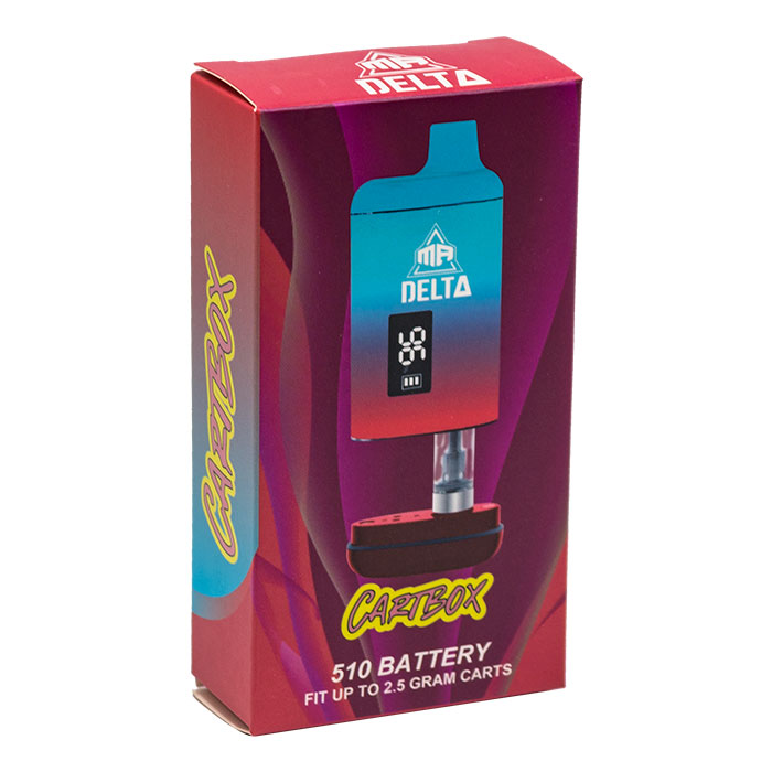 Blue Pink Digital Mr Delta 510 Battery Cartbox 2.0 Fits Upto 2 Gram Carts Ct 6