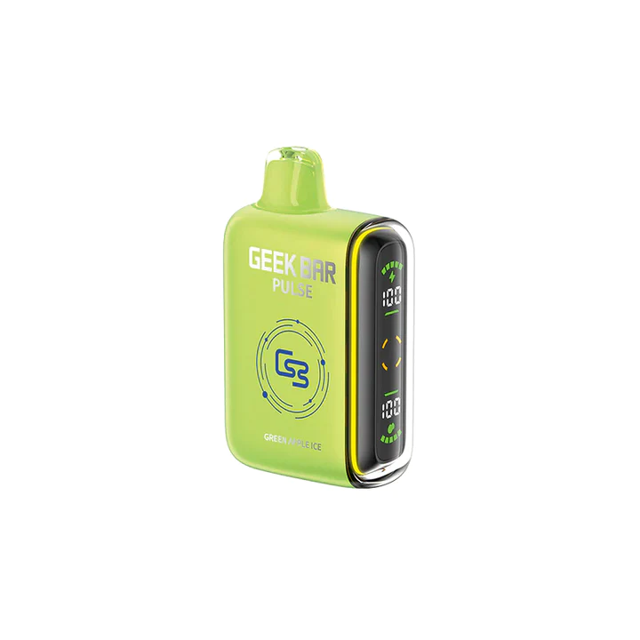Green Apple Ice Digital Geek Bar Pulse 9000 Puffs Disposable Vape Ct 4