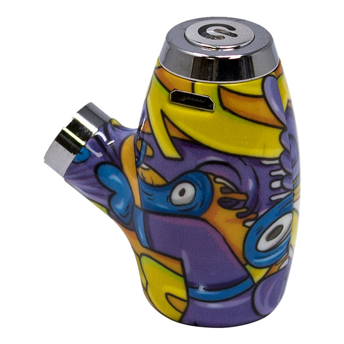 Graffiti Design Sherlock Pipe Shaped 510 Cartridge Battery