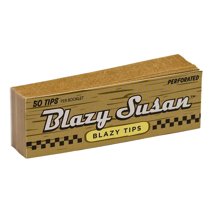Blazy Susan Unbleached Perforated Filter Tips Display Of 25 Books