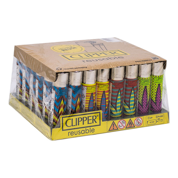 Clipper Colored Leaves Lighter Display Of 48