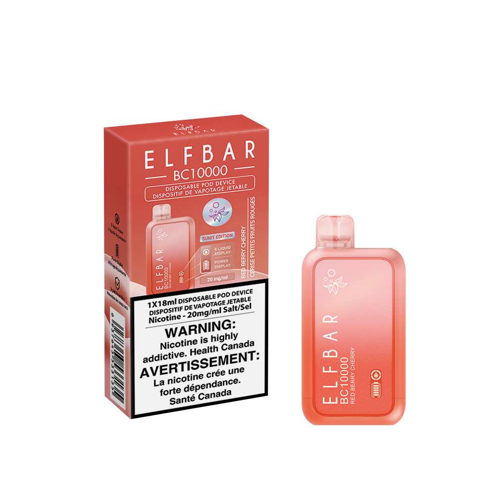 Red Berry Cherry - Digital Elfbar BC10000 Disposable Vape Ct 5