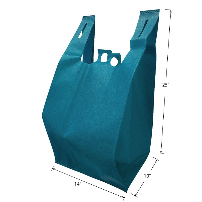 Blue 10x6x20 Non-Woven Reusable Bag Ct-500
